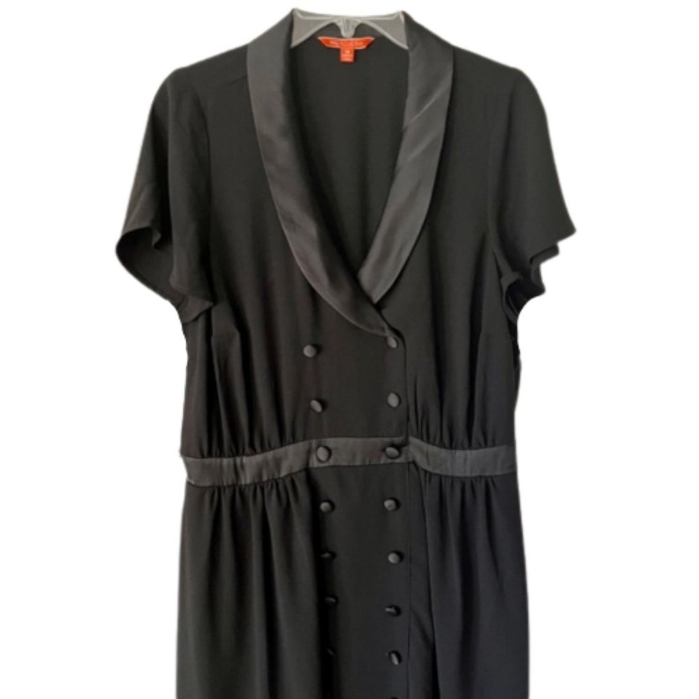NWOT ModCloth Tuxedo Double Breasted Dress Flutter Sleeves - 1X - Picture 4 of 9